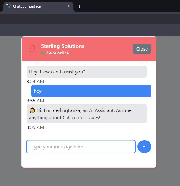 Chatbot for Call Center